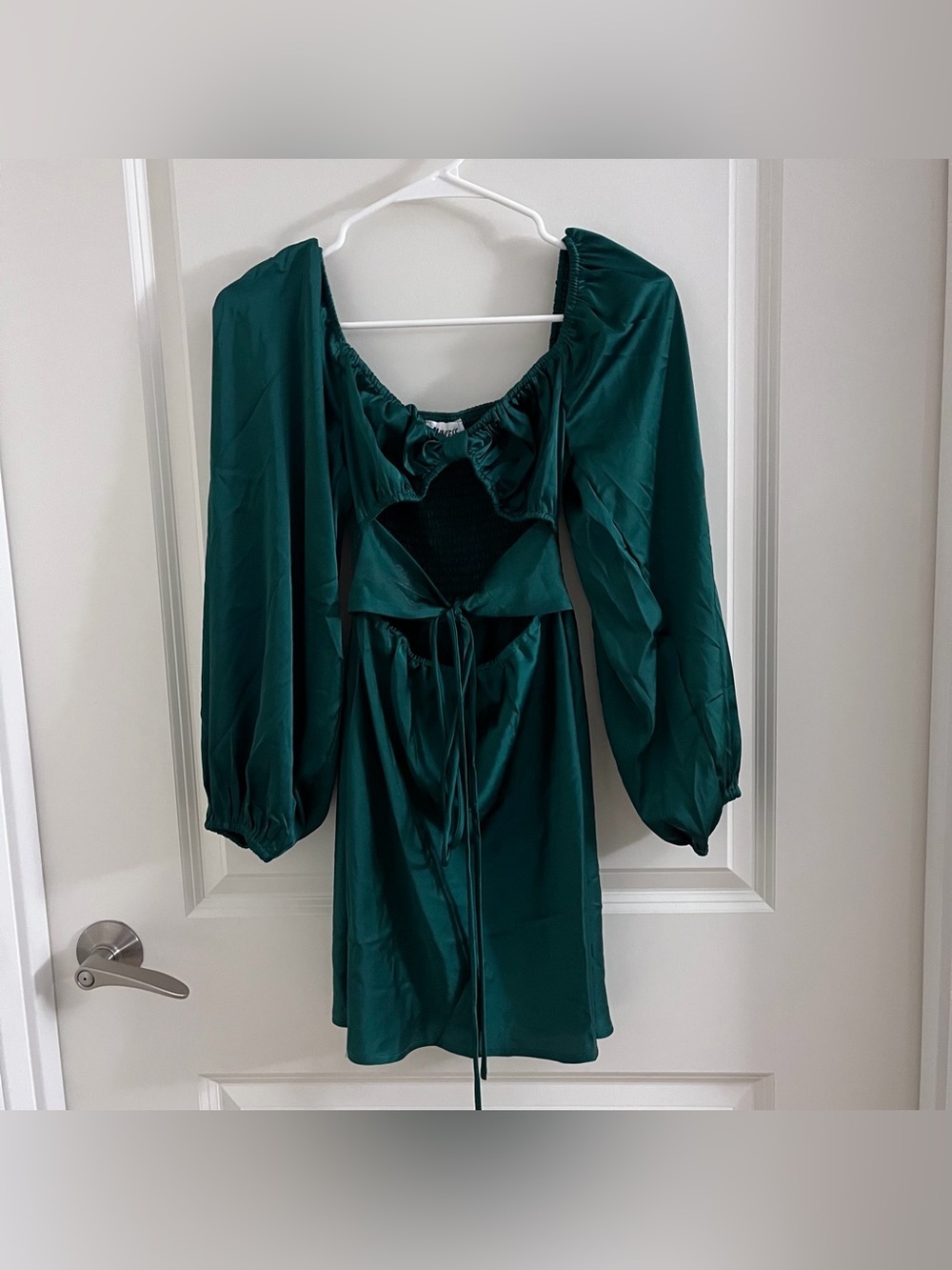 Princess Polly Teal Green Long Sleeve Mini Dress